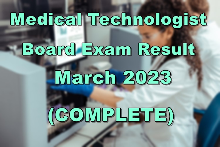 MedTech Board Exam Result Exam Results